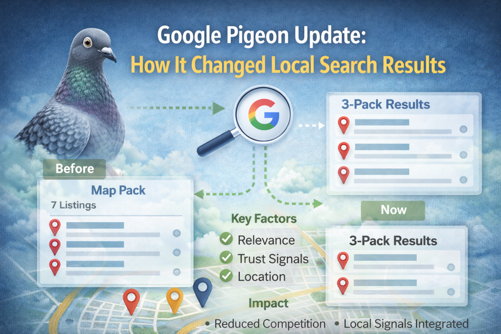 Google Pigeon Update: How It Changed Local Search Results