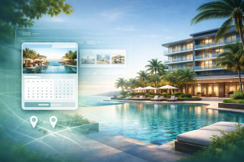 Luxury Pattaya hotel exterior illustrating modern web design for hospitality businesses