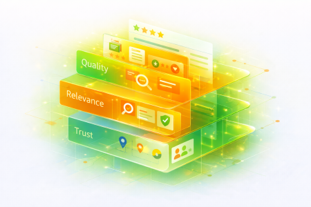 Layered ranking systems used to evaluate webpages