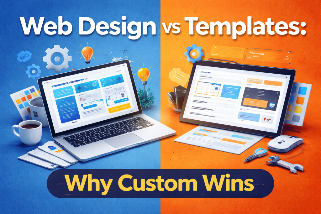Web Design vs Templates: Why Custom Wins for Growing Businesses